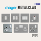 Hager Sollysta Metalclad Switch Socket