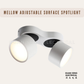 Mellow Adjustable Surface Mounted Downlight 24W