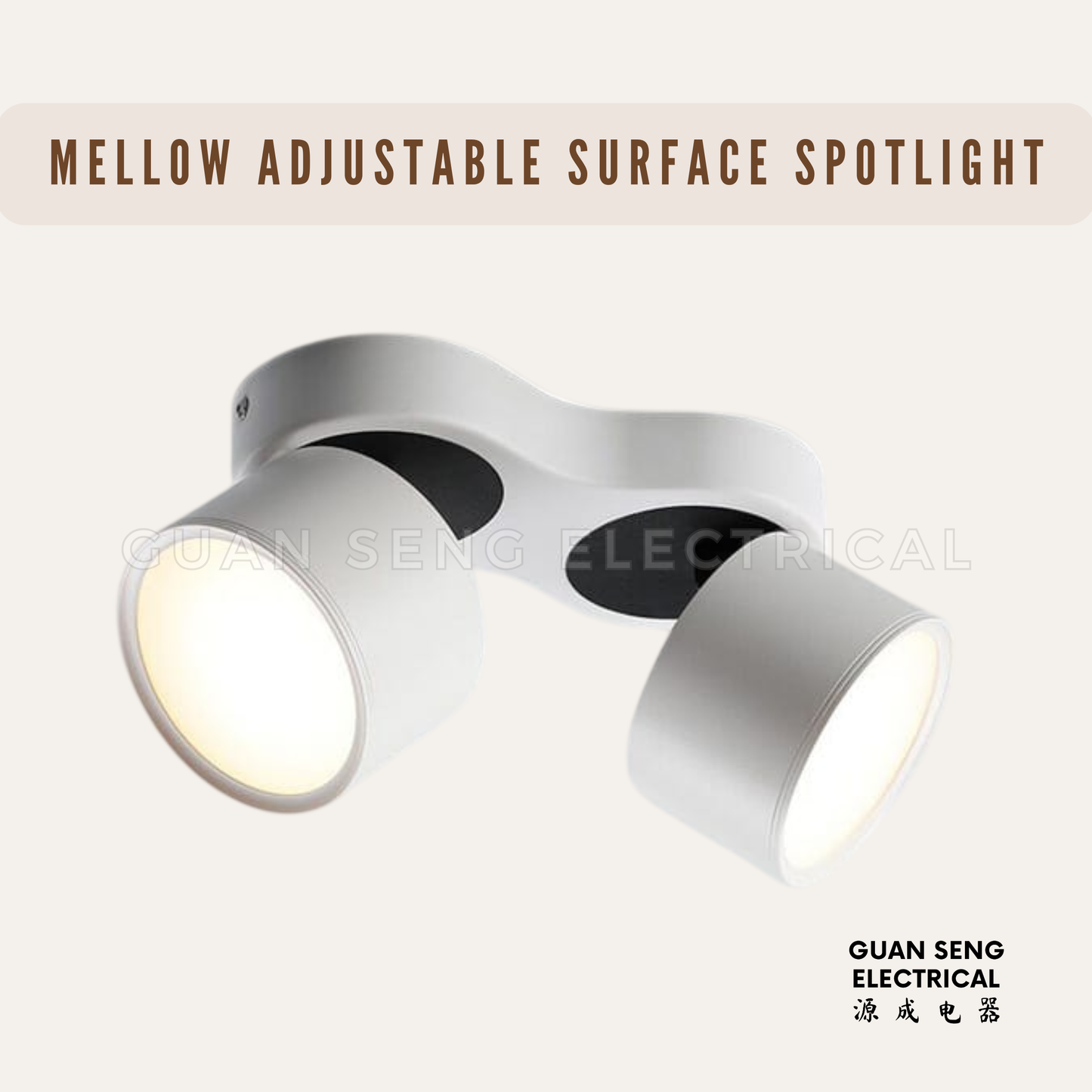 Mellow Adjustable Surface Mounted Downlight 24W