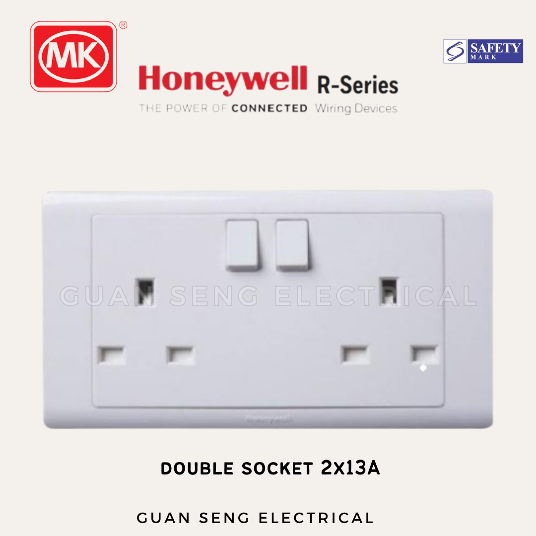 MK Honeywell R Series Socket and Switch