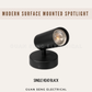 Modern GU10 Surface Mounted Spotlight Black White