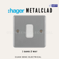 Hager Sollysta Metalclad Switch Socket