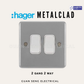Hager Sollysta Metalclad Switch Socket