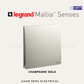 Legrand Mallia™ Senses 20A Double Pole (DP) Heater Switch 1G1W 1G2W 2G1W