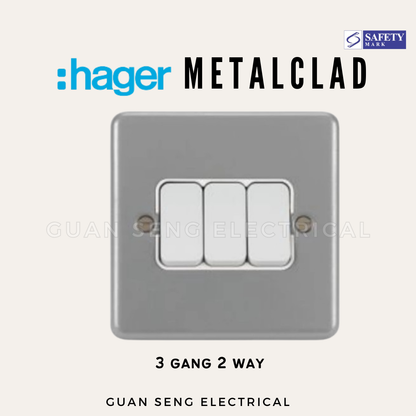 Hager Sollysta Metalclad Switch Socket
