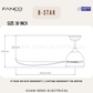 FANCO B-Star 36" 46" 52" DC Motor Ceiling Fan with 3 Tone LED Light Kit and Remote Control
