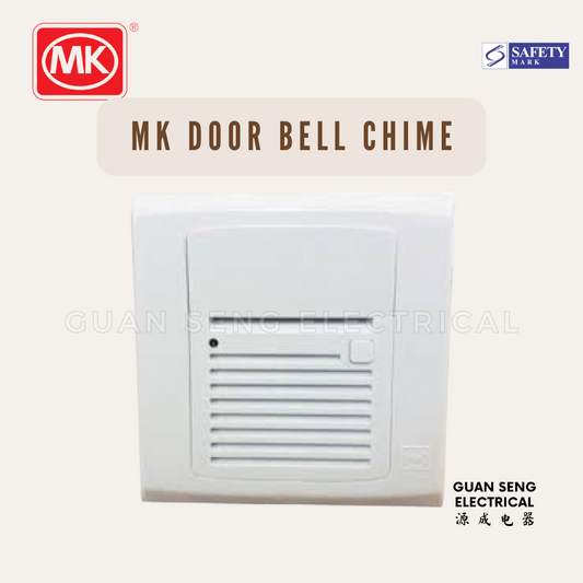 MK Door Bell Chime AC DC Battery Operated S4338XWHI