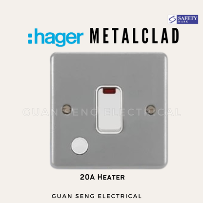 Hager Sollysta Metalclad Switch Socket