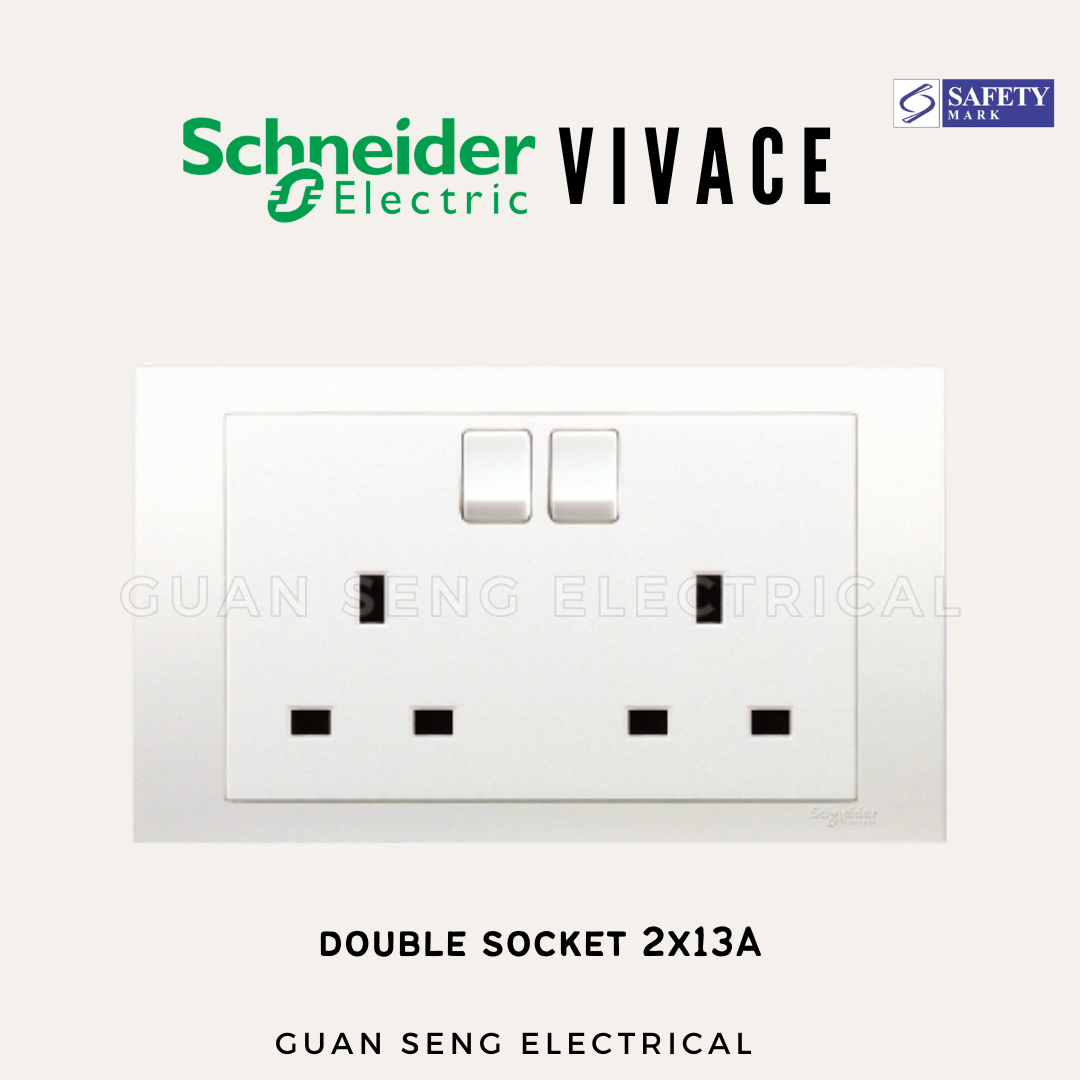 Schneider Electric Vivace Socket and Switch