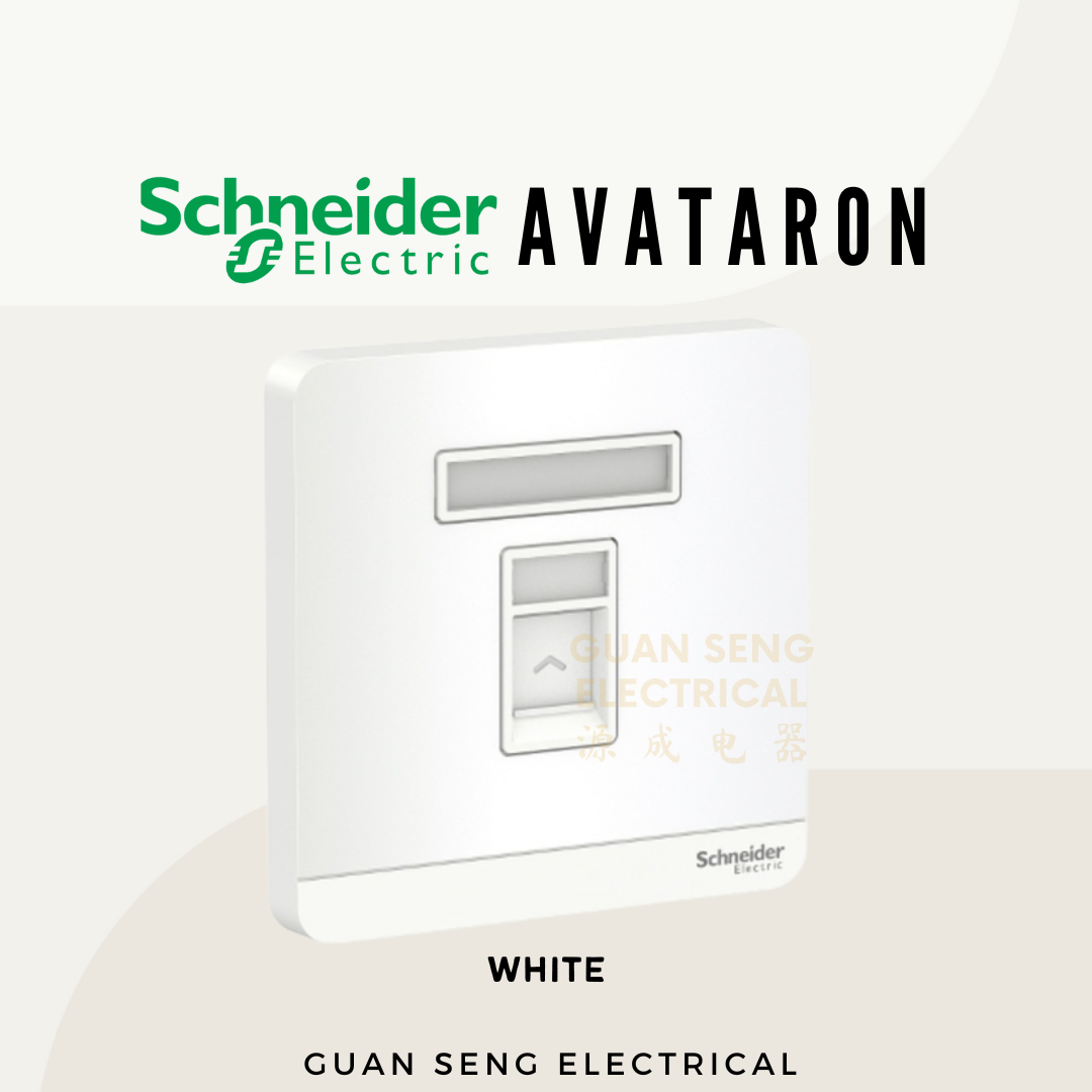 Schneider AvatarON RJ45 Cat6 Data Socket White Dark Grey Dark Wood Wine Gold Hairline Gold