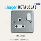 Hager Sollysta Metalclad Switch Socket