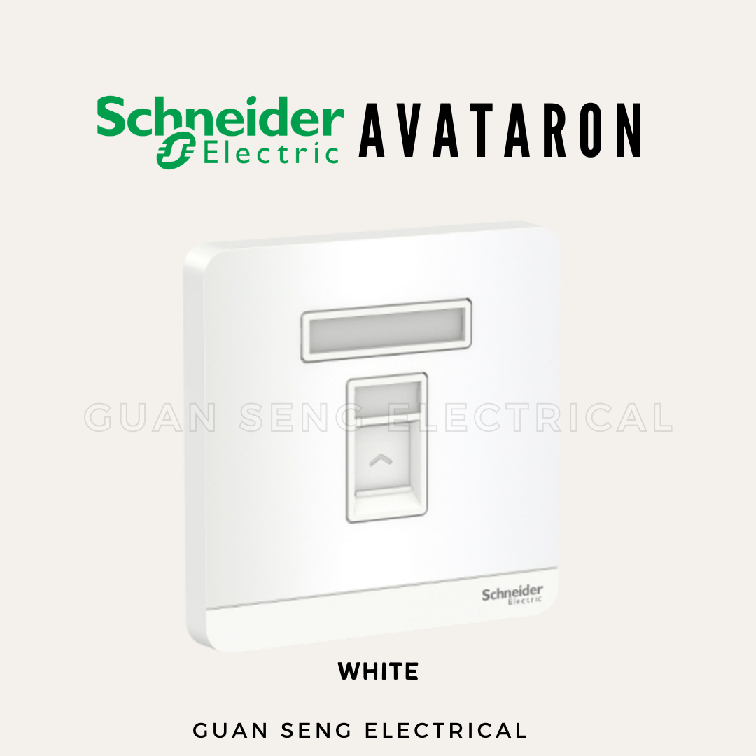 Schneider AvatarON RJ45 Cat6 Data Socket White Dark Grey Dark Wood Wine Gold Hairline Gold