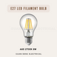E27 LED Filament Lightbulb 8W A60 ST64
