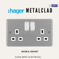 Hager Sollysta Metalclad Switch Socket
