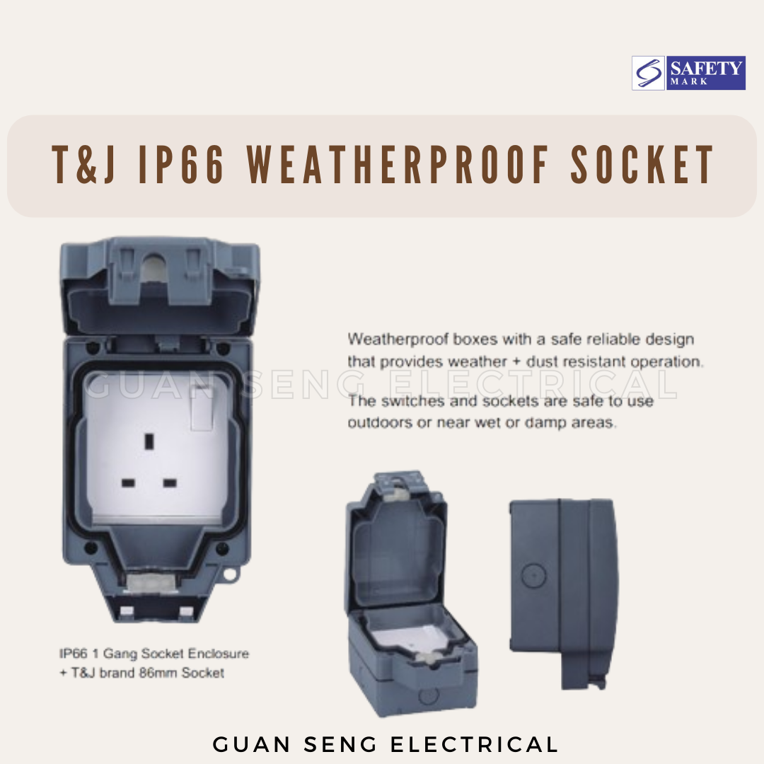 T&J IP66 Socket Outdoor Weatherproof Enclosure