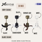 BESTAR 16" DINO Smart WIFI Corner Ceiling Fan with Remote Control