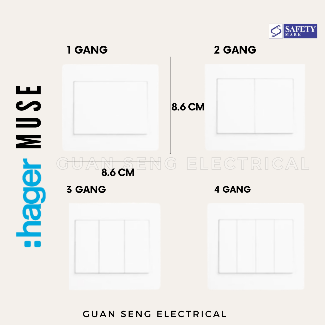 Hager Muse Switch and Socket