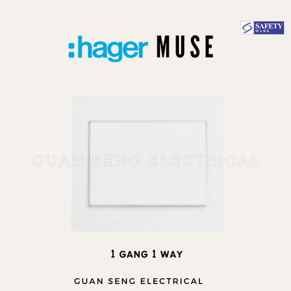 Hager Muse Switches Sockets | Guan Seng Electrical Singapore