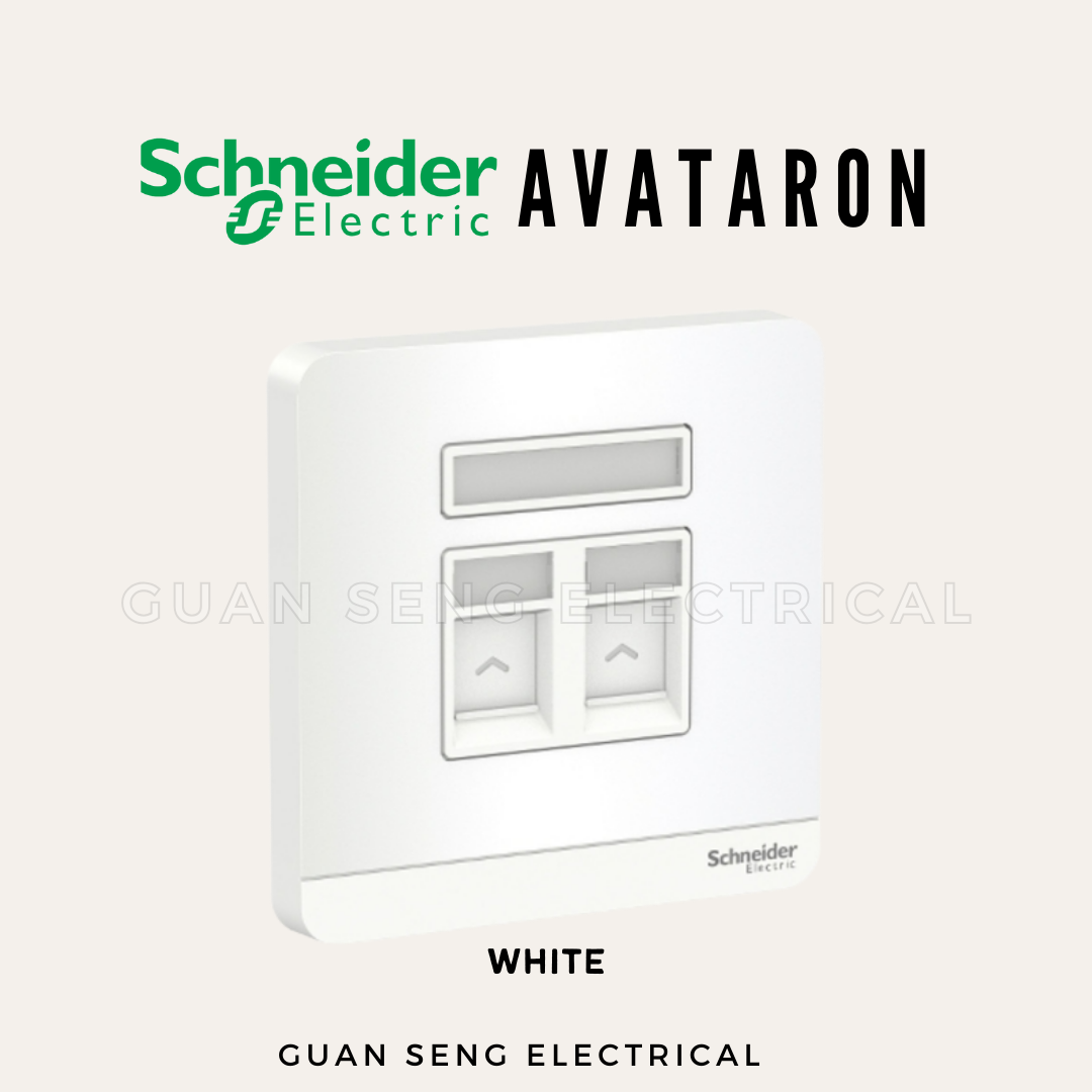 Schneider AvatarON RJ45 Cat6 Data Socket White Dark Grey Dark Wood Wine Gold Hairline Gold