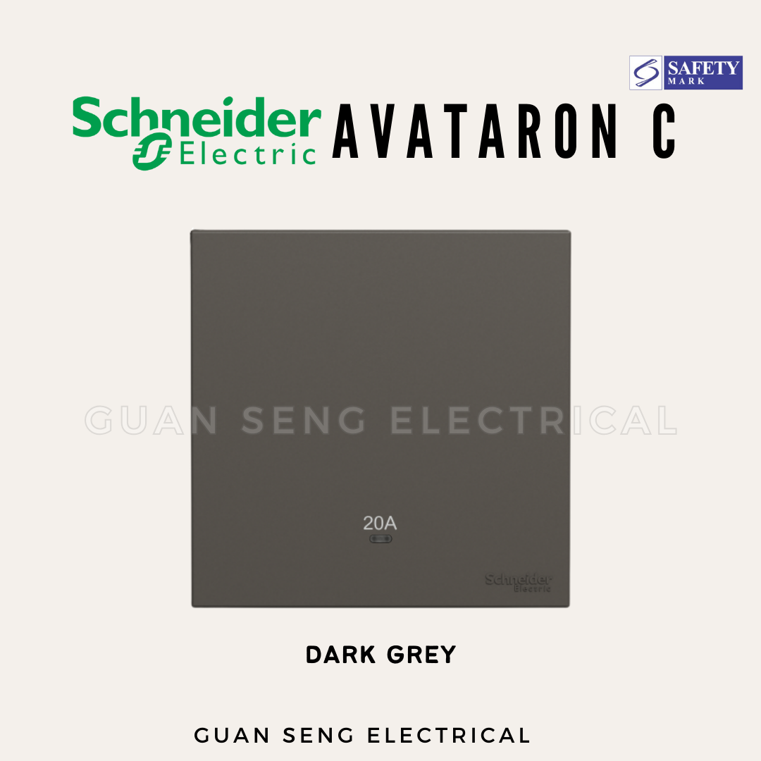 Schneider Avataron C 20A Heater 1G1W 1G2W 2G1W White, Wine Gold, Dark Grey