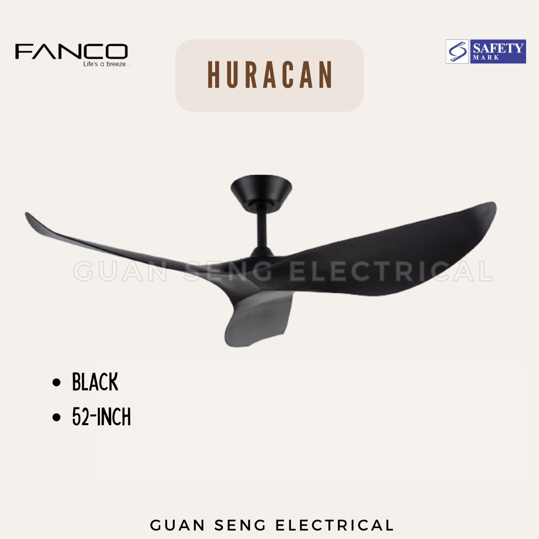 FANCO Huracan 52" DC Motor Ceiling Fan with Remote Control