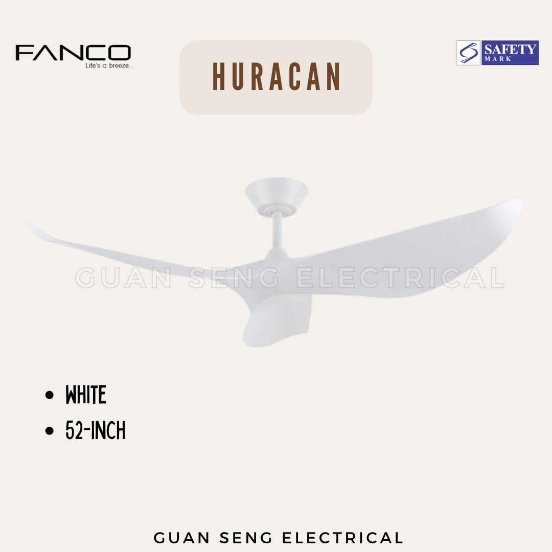 FANCO Huracan 52" DC Motor Ceiling Fan with Remote Control