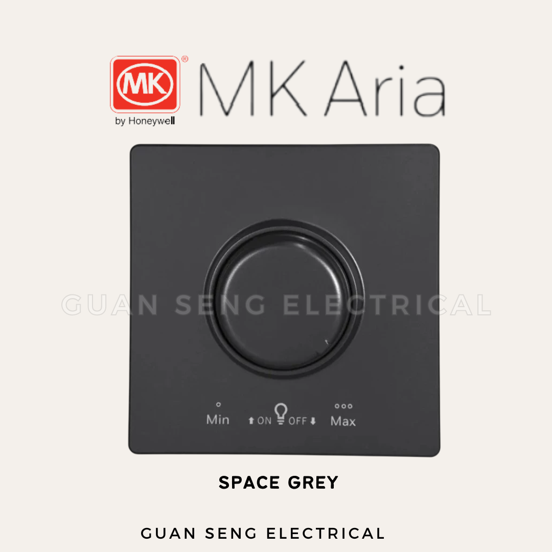 MK Honeywell Aria LED Dimmer 2 Way White Grey Rose Gold Black
