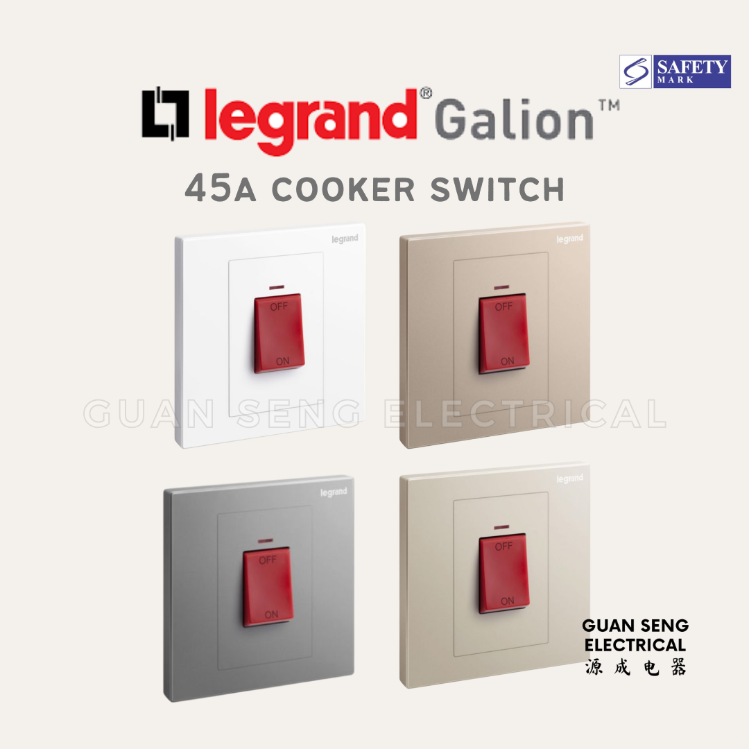 Legrand Galion™ 45A Double Pole (DP) Switch