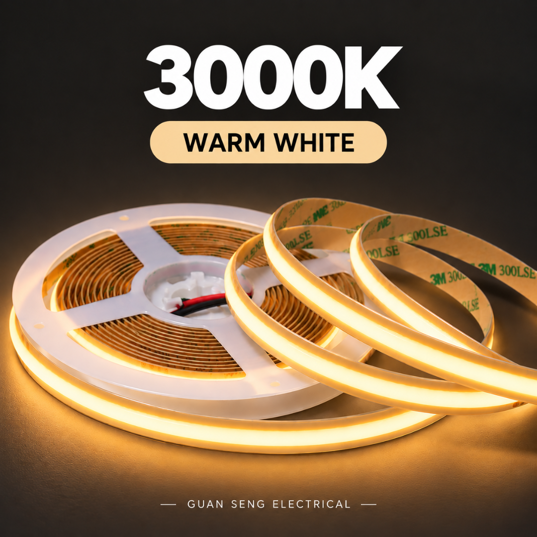 Premium 24V COB LED Strip Light Full Copper 8mm 528LEDS 5M