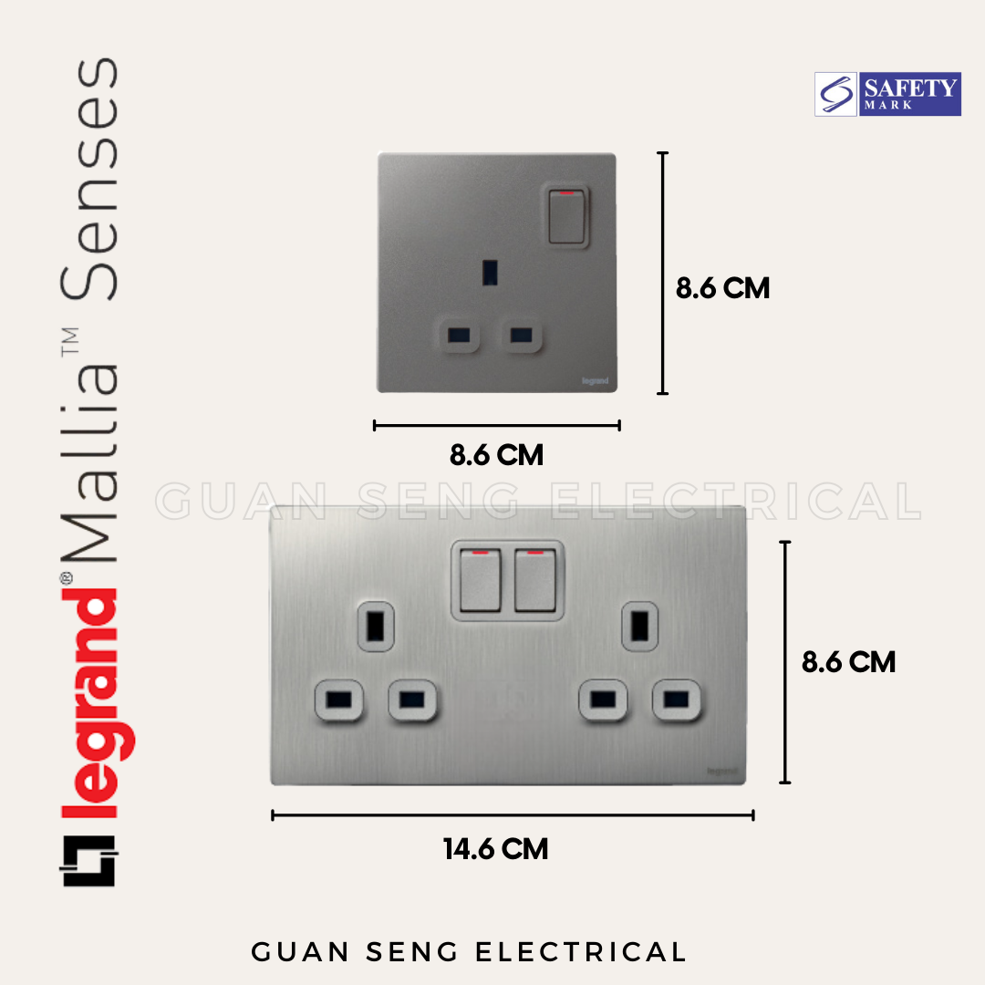 Legrand Mallia Senses Switch Socket
