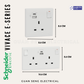 Schneider Electric Vivace E-Series 13A Socket with USB A+C White | Guan Seng Electrical Singapore