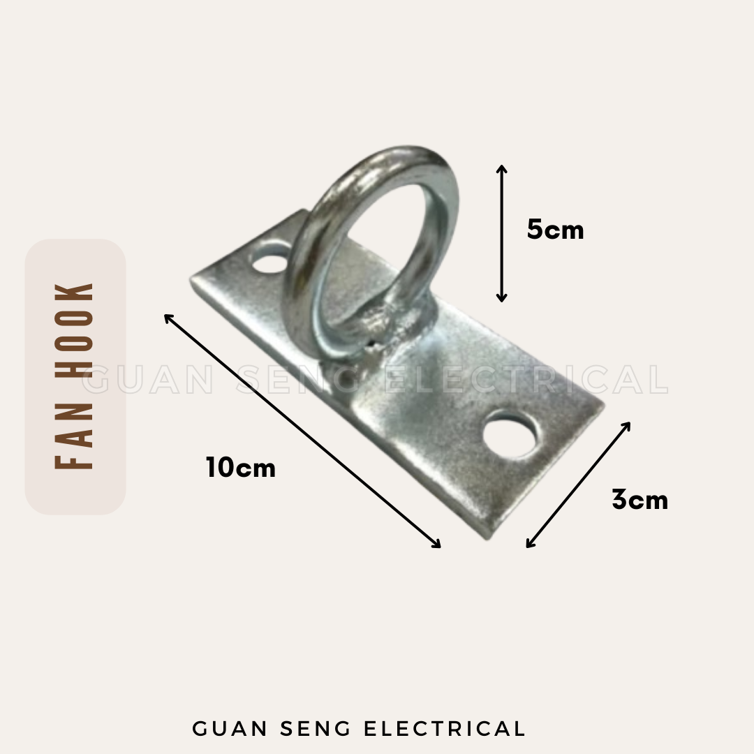 Ceiling Fan Bracket Hook + 2xM10 Sleeve Anchor