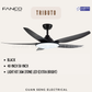 FANCO Tributo 46" 56" DC Motor Ceiling Fan with 3 Tone LED Light Kit and Remote Control