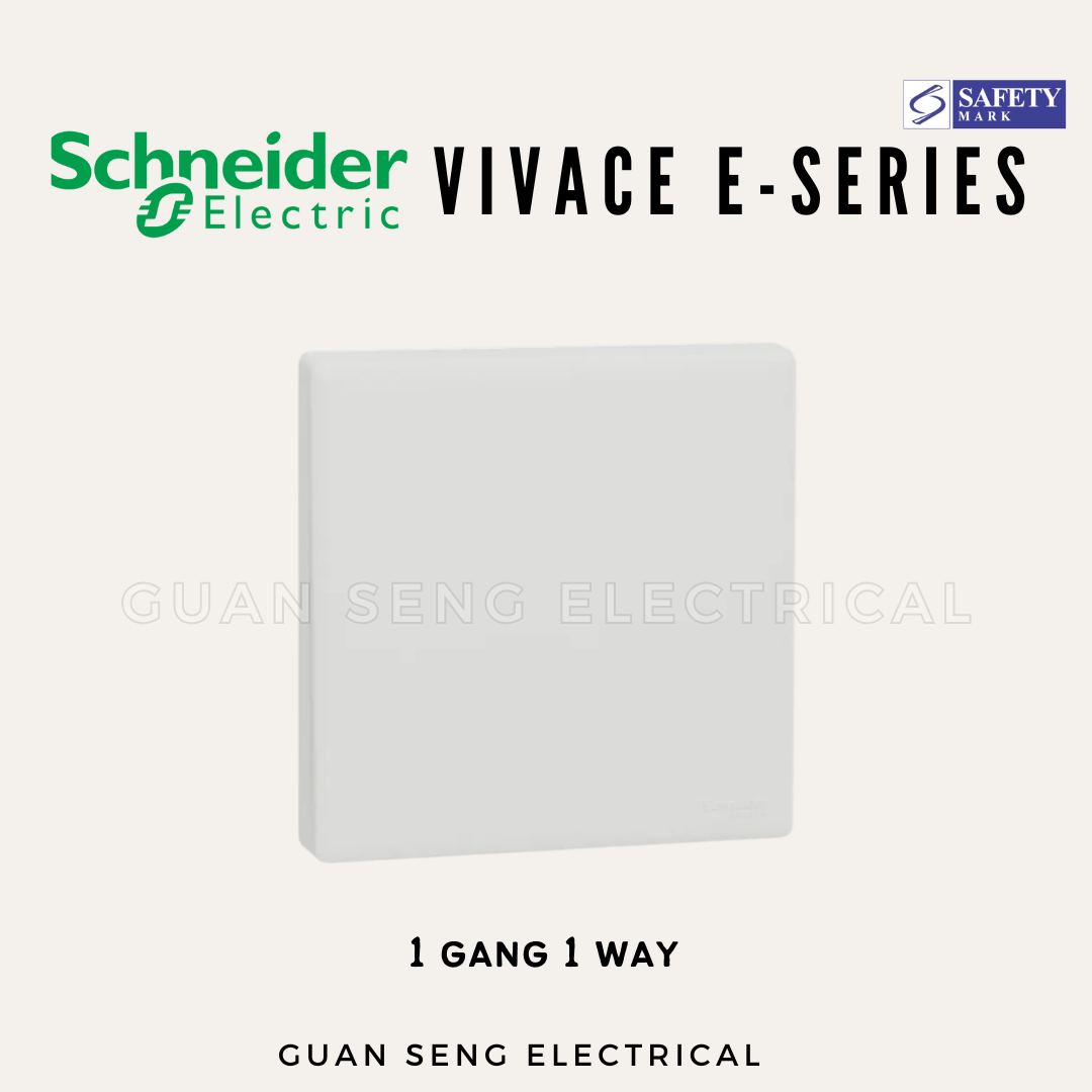 Schneider Electric Vivace E-Series Socket and Switch White Newest 2025 Design