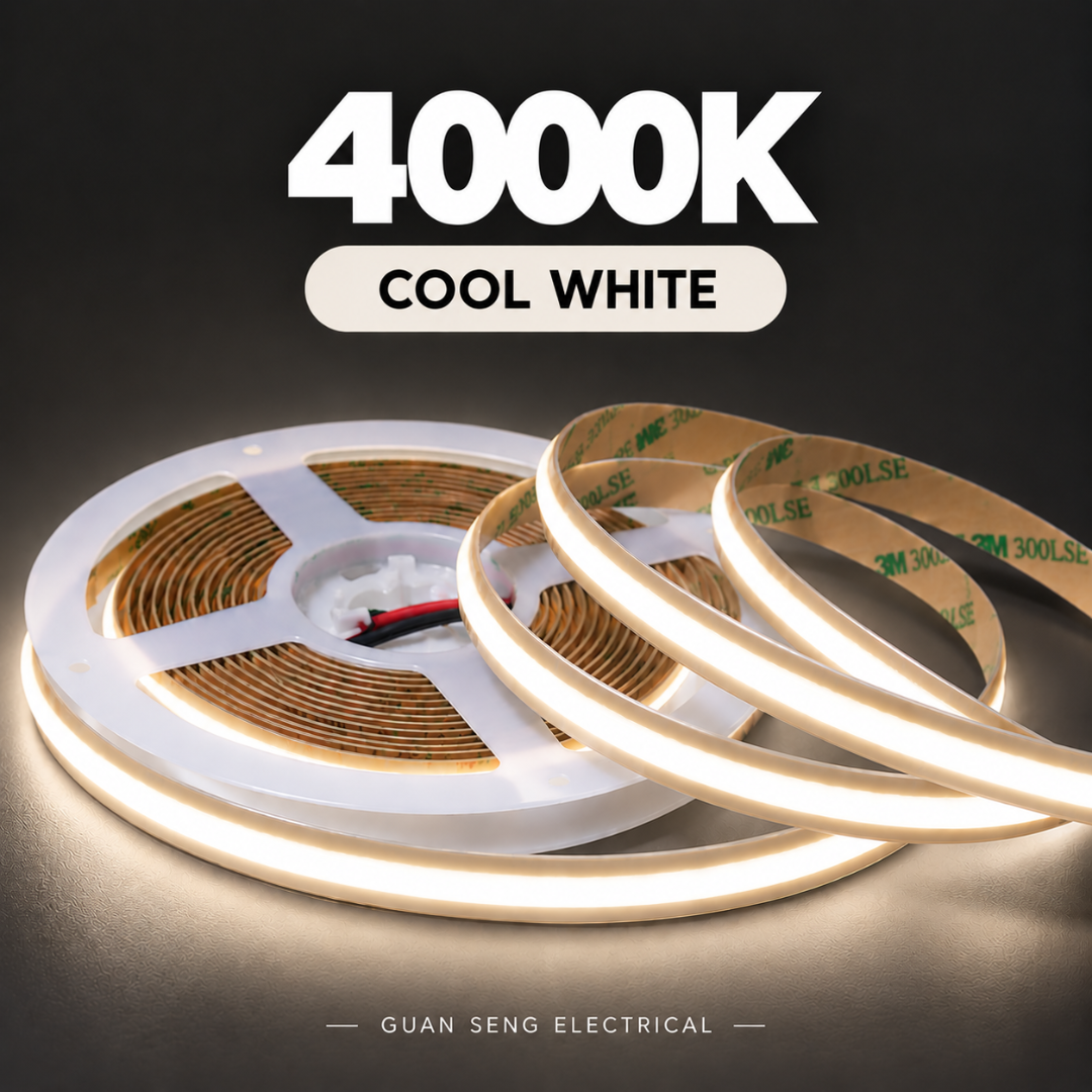 Premium 24V COB LED Strip Light Full Copper 8mm 528LEDS 5M