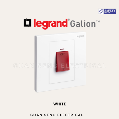 Legrand Galion™ 45A Double Pole (DP) Switch