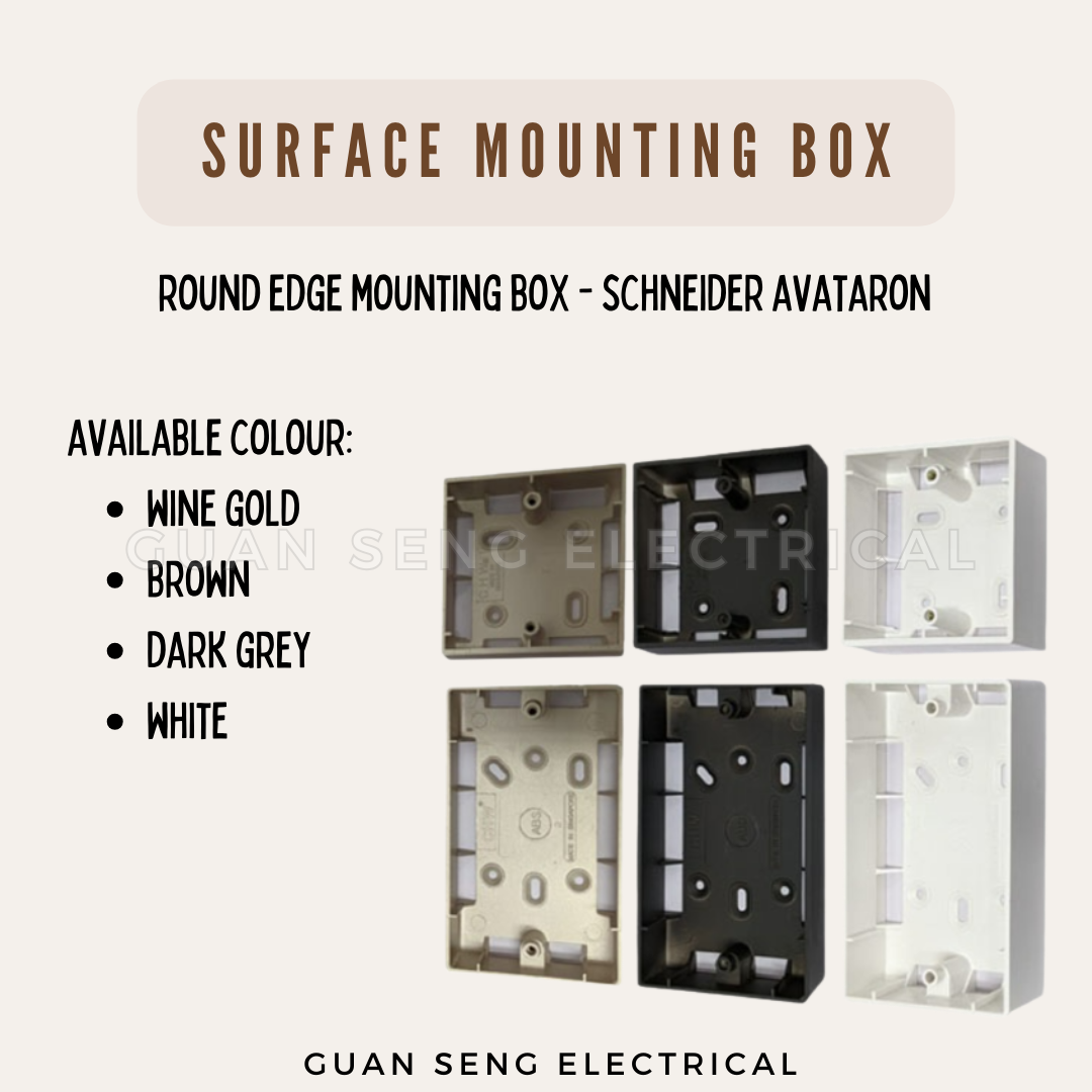 Surface Mounting Box Compatible with Schneider AvatarON / Avataron C