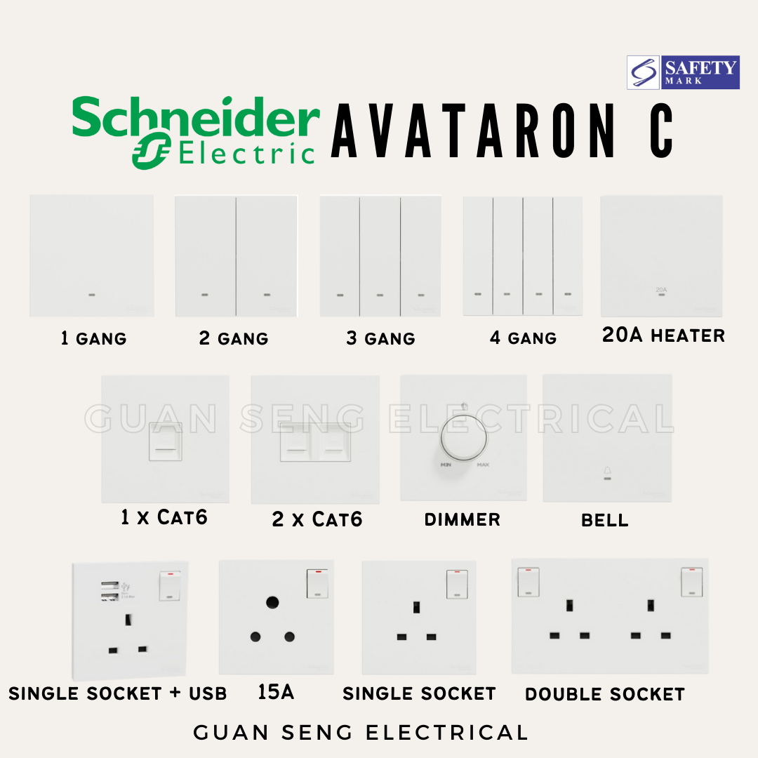 Schneider Avataron C Switch Socket