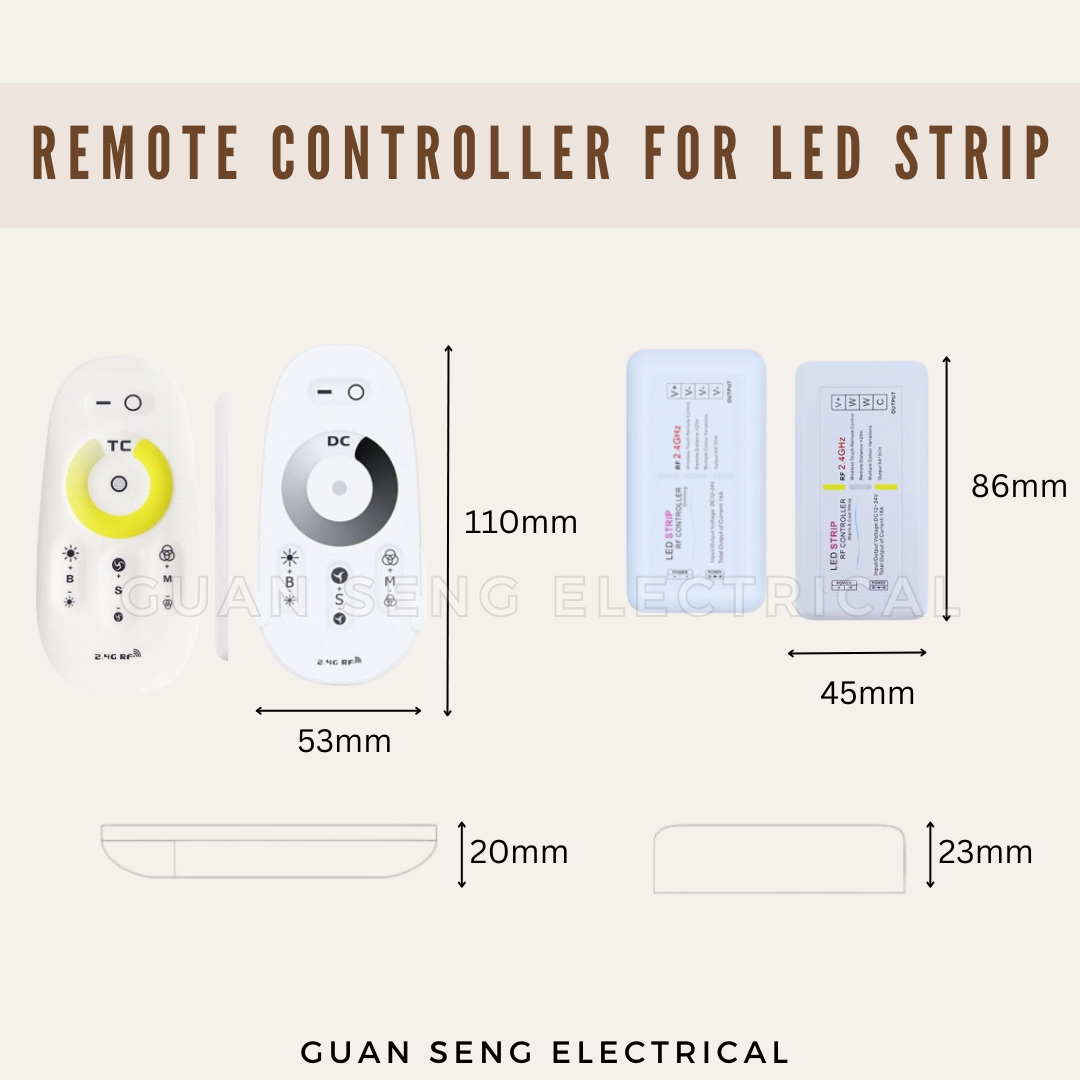 Premium Tri-tone 3Tone COB LED Light Strip 608LEDS 5M 12V 24V
