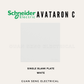 Schneider Avataron C Blank Plate 1 Gang 2 Gang | Guan Seng Electrical Singapore