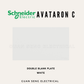 Schneider Avataron C Blank Plate 1 Gang 2 Gang | Guan Seng Electrical Singapore