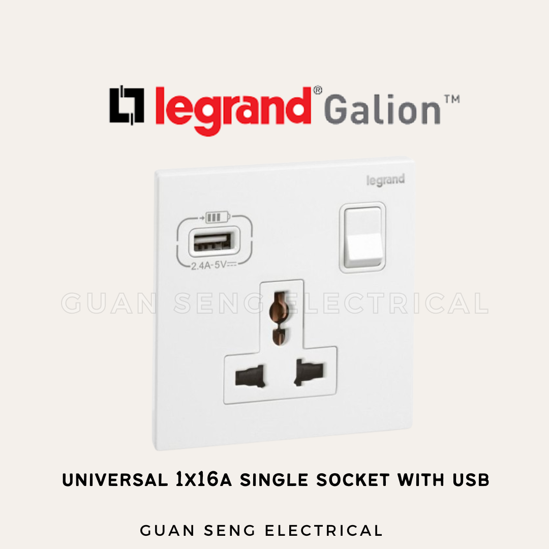 Legrand Galion Socket with USB