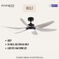 FANCO Heli 56" DC Motor Ceiling Fan with 3 Tone LED Light Kit and Remote Control