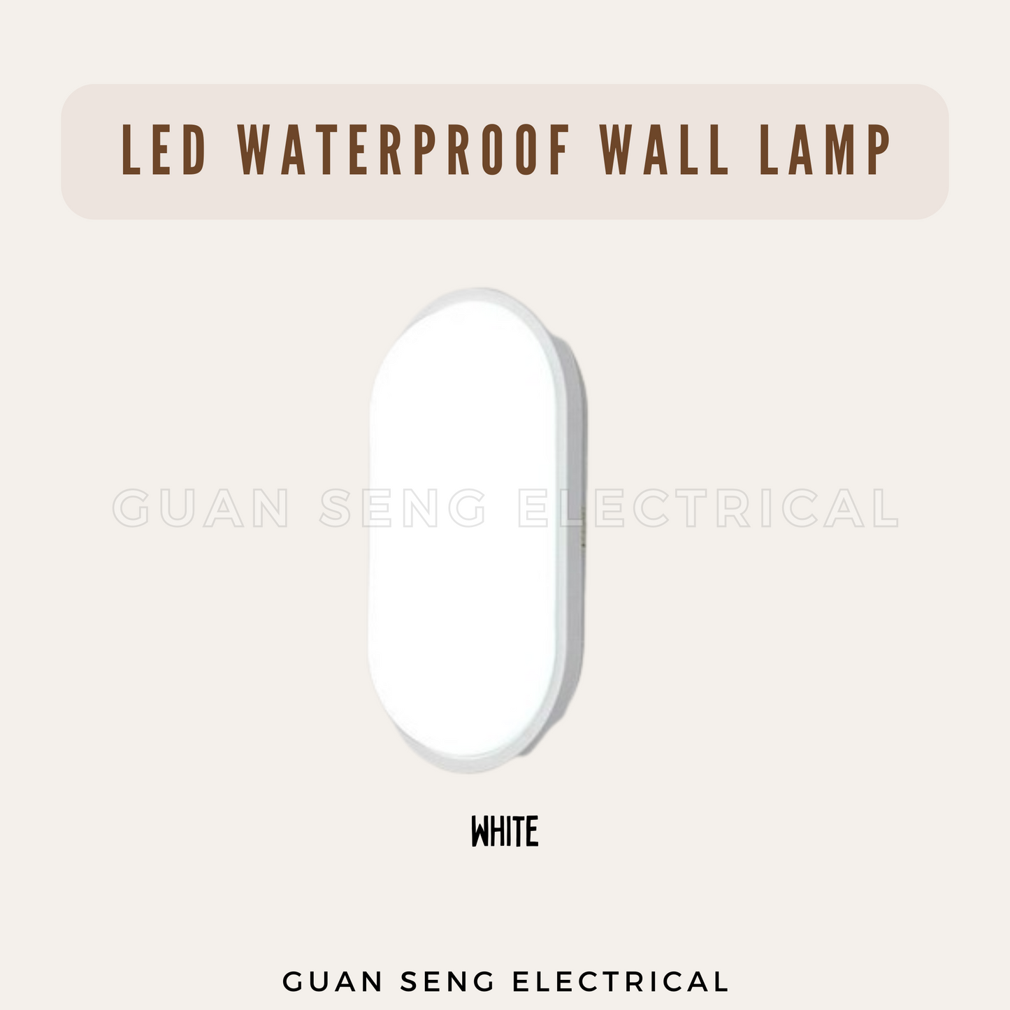 LED IP66 Waterproof Wall Lamp Daylight Warm White 15W 20W | Guan Seng Electrical