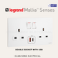 Legrand Mallia™ Senses Socket with USB