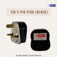 Britz 13A & 15A 3 Pin Plug with Fuse - Singapore Safety Mark