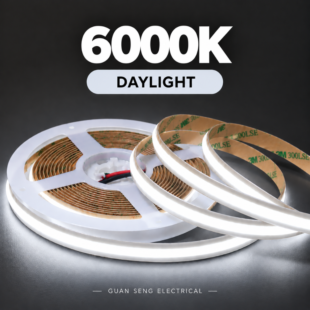 Premium 24V COB LED Strip Light Full Copper 8mm 528LEDS 5M
