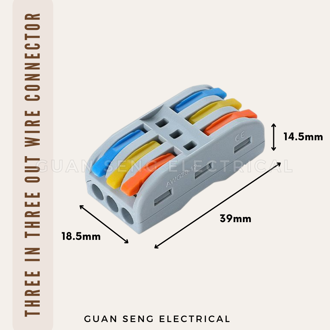 [Bundle] Three In Three Out Wire Connector
