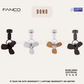 FANCO Dono 16" DC Motor Ceiling / Wall Mounting Fan