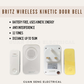 Britz Wireless Kinetic Battery-Free Door Bell Set K636AC